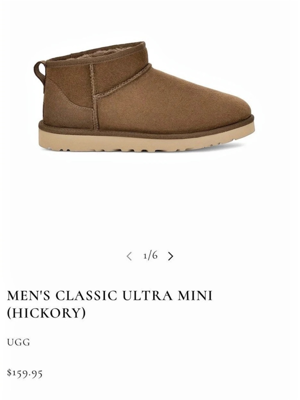 UGG Classic Ultra Mini Men's Brown Boots Men’s size 8